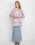 BAJU KURUNG PAHANG MODEN WINSLET (DUSTY BLUE)